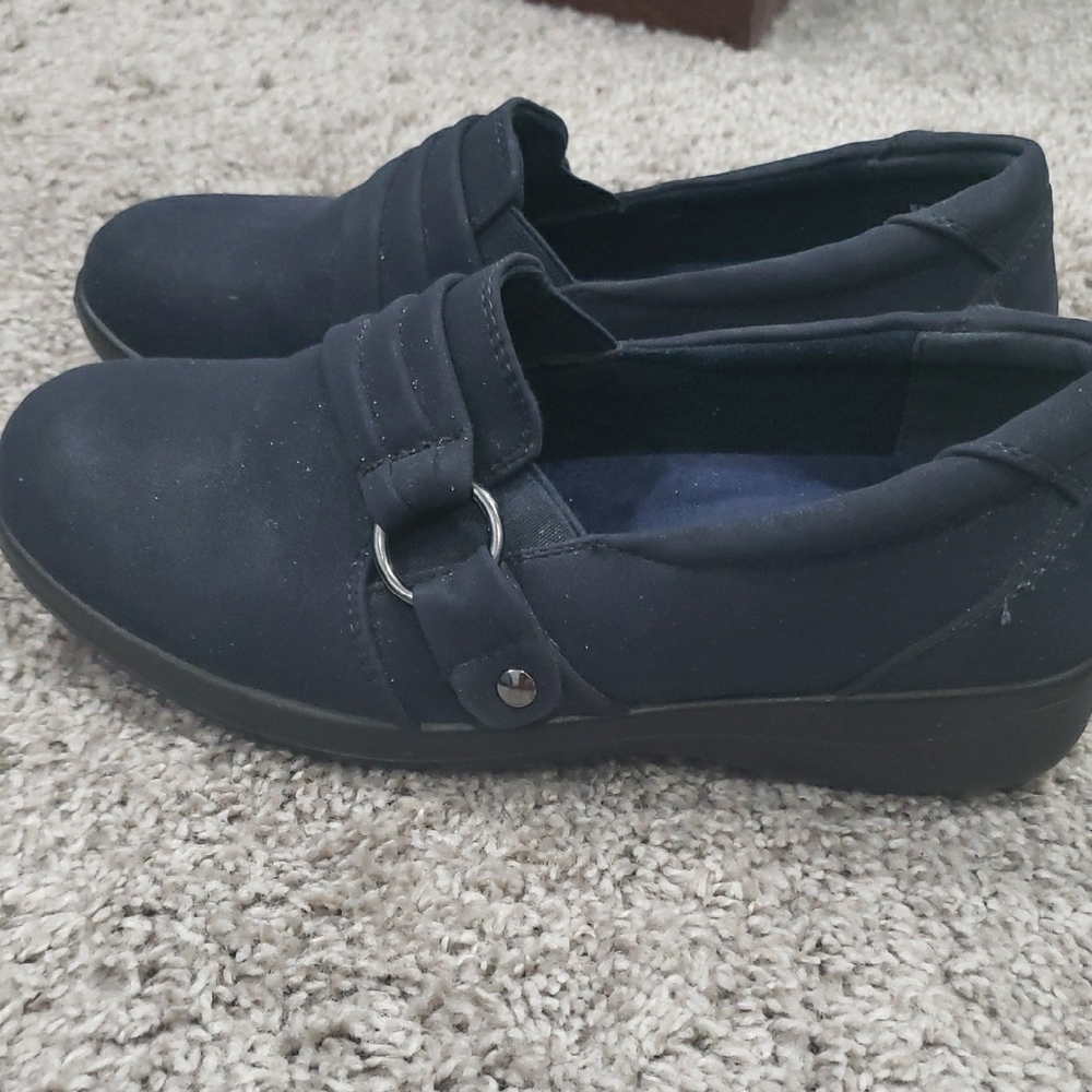 Casy Street Comfort Wave Women's Dark Navy Loafers 5.5 Wide